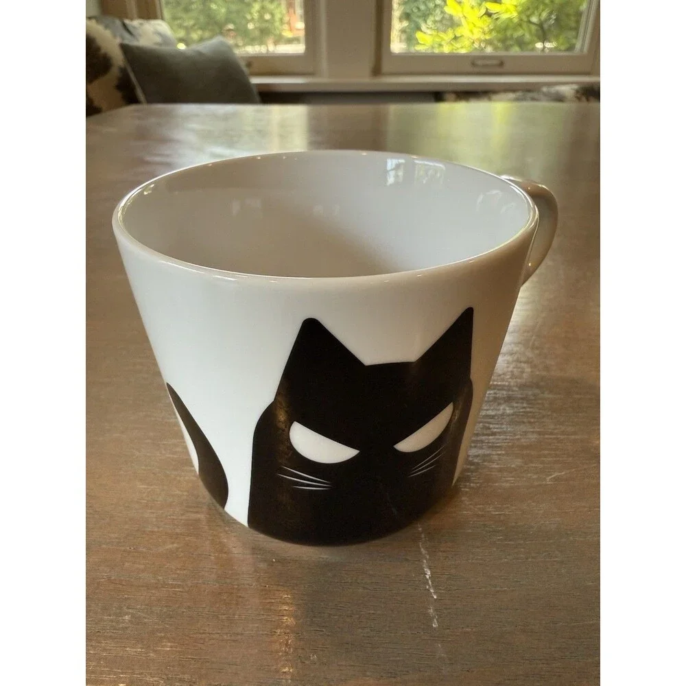 IKEA Mug Cats Kustfyr NEW 2025 White Black Cat 4
